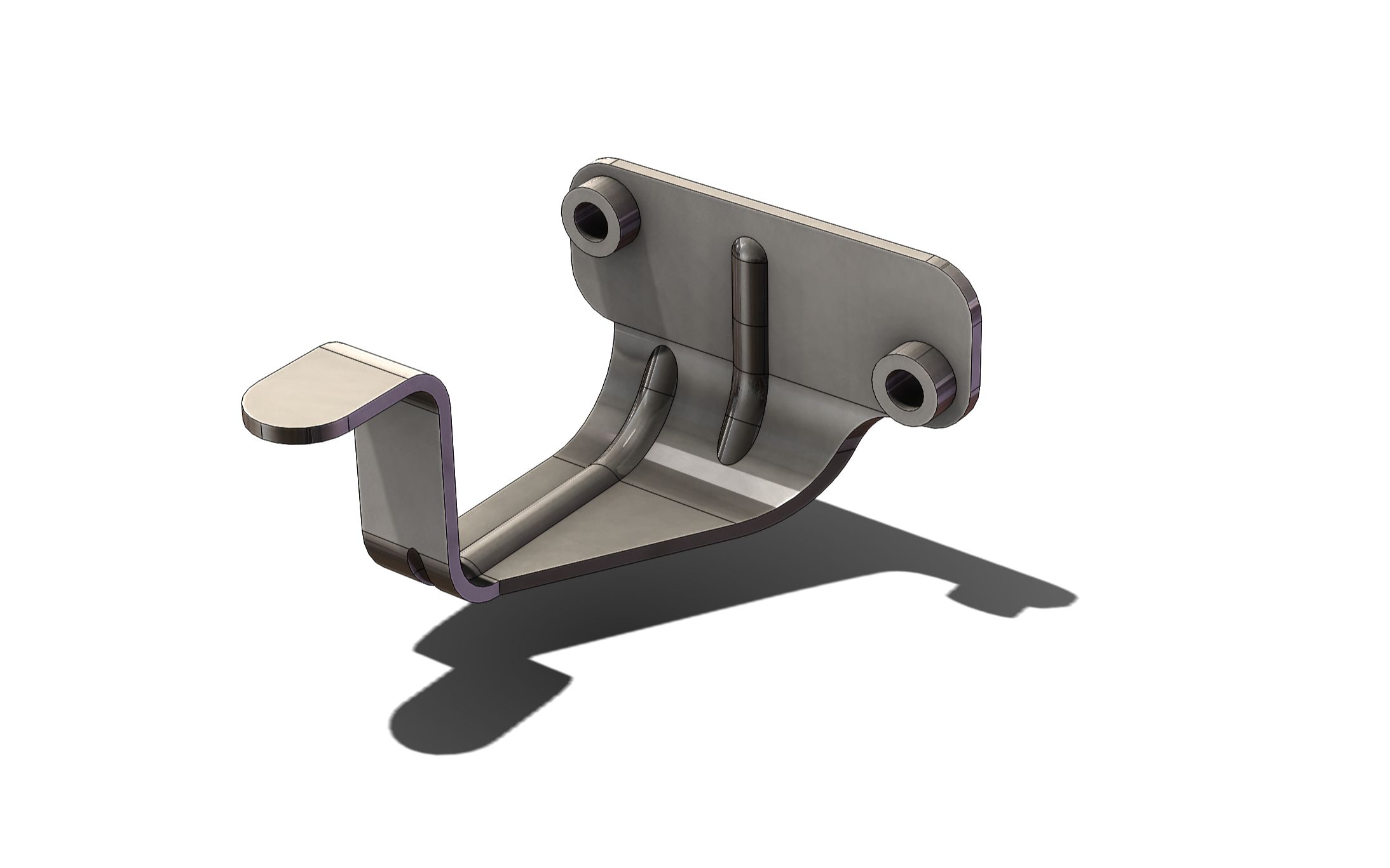 06:26 Solidworks钣金设计压凹命令的使用(注意不合并实体)