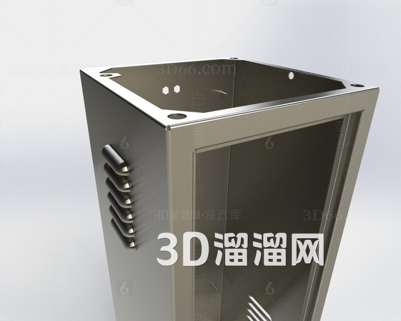 钣金机柜cad图纸下载_文件大小:1002.1kb_cad版本:cad2007及以上-3d溜